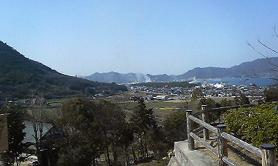 津田の寺町付近で火事の写真