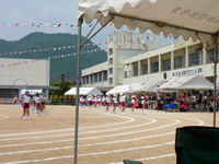 鶴羽小学校最後の運動会の写真