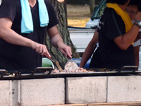 2009年津田まつりの出店「焼きそば」