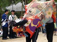 2011年 津田石清水八幡宮 秋季例大祭 獅子舞の写真①