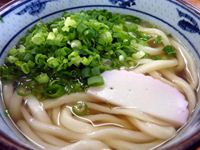 さぬきうどん「羽立」のかけうどんねぎだくの写真