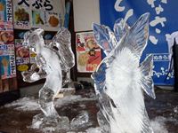 津田の松原SA 2012年氷の彫刻の写真④