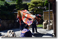 2015年10月3日 mitzの実家に来てくれたさぬき市津田町西町東の獅子舞の写真