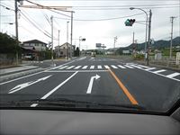 2016年9月24日 さぬき市津田町鶴羽 西町交差点改良工事 完了 の写真