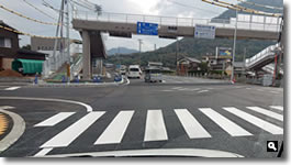 2018年11月22日 完成したと思われる津田交番前交差点の写真