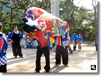 2009年 城北の獅子舞 の写真①