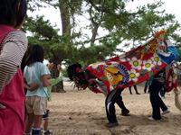 2011年 津田石清水神社 秋季例大祭 西町の獅子舞の写真④