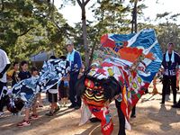 2013年 津田石清水神社 秋季例大祭 獅子舞の写真⑤
