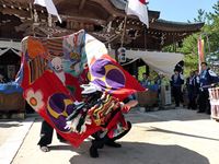 2013年 津田石清水神社 秋季例大祭 獅子舞の写真