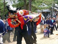 2015年 津田石清水神社 秋季例大祭 城北の獅子舞の写真