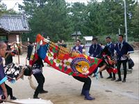 2018年 津田石清水神社 秋季例大祭 獅子舞 西町の写真②