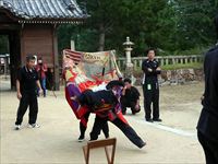 2018年 津田石清水神社 秋季例大祭 獅子舞 松原の写真①