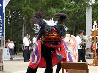 2018年 津田石清水神社 秋季例大祭 獅子舞 松原の写真①