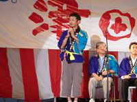 2011年 津田まつり セレモニー（佐々木実行委員長）の写真